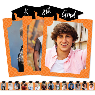 Orange Grad - Best is Yet to Come - 8 x 10 inches K-12 School Photo Holder - DIY Graduation Party Decor - Picturific Display
