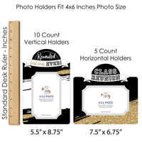 Reunited - School Class Reunion Party Picture Centerpiece Sticks - Photo Table Toppers - 15 Pieces