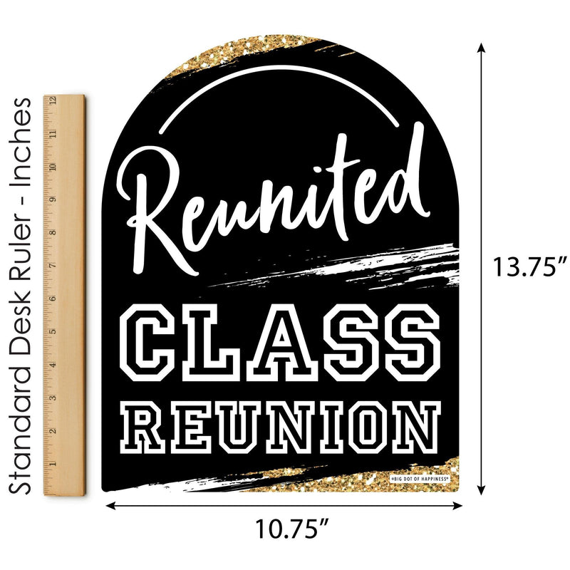 Reunited - Outdoor Lawn Sign - School Class Reunion Party Yard Sign - 1 Piece