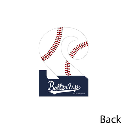 2nd Birthday Batter Up - Baseball - Two Shaped Decorations DIY Second Birthday Party Essentials - Set of 20