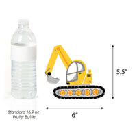 Dig It - Construction Party Zone - Dump Truck Bulldozer Backhoe Excavator Decorations DIY Baby Shower or Birthday Party Essentials - Set of 20