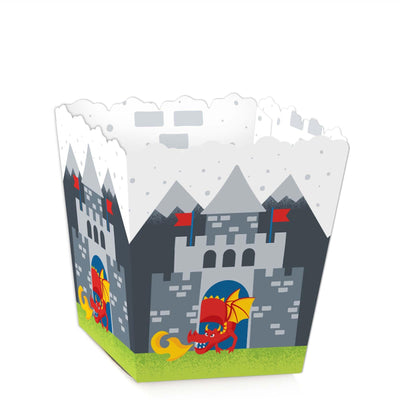 Calling All Knights and Dragons - Party Mini Favor Boxes - Medieval Party or Birthday Party Treat Candy Boxes - Set of 12