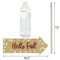 Funny Pumpkin Patch - Fall, Halloween or Thanksgiving Party 10 Piece Photo Booth Props Kit