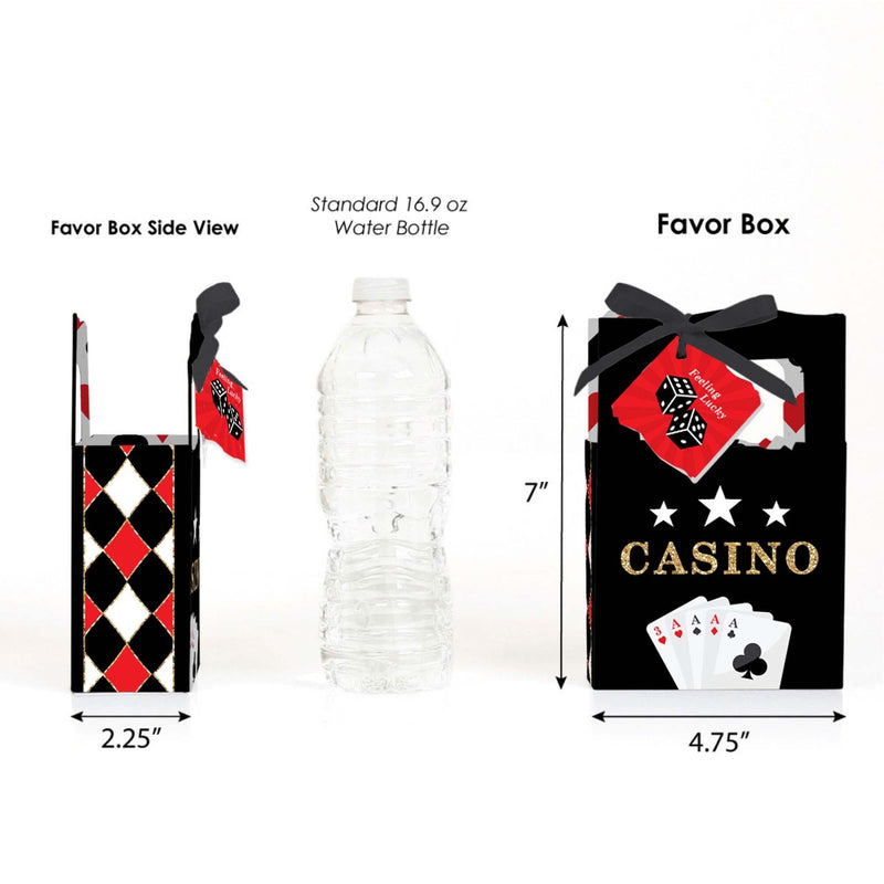 Las Vegas - Casino Party Favor Boxes - Set of 12