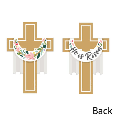 Religious Easter - Cross Decorations DIY Christian Holiday Party Essentials - Set of 20