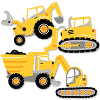 Dig It - Construction Party Zone - Dump Truck Bulldozer Backhoe Excavator Decorations DIY Baby Shower or Birthday Party Essentials - Set of 20