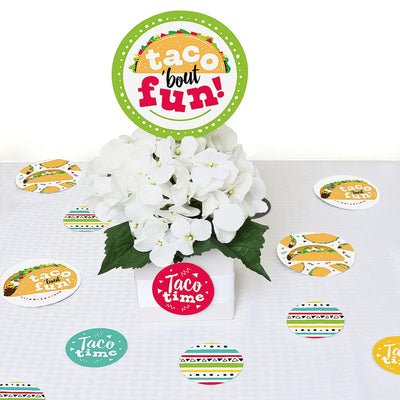 Taco 'Bout Fun - Mexican Fiesta Giant Circle Confetti - Party Decorations - Large Confetti 27 Count