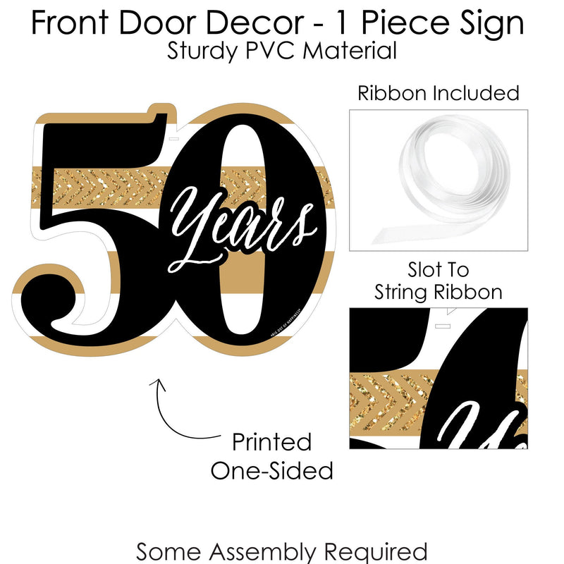 We Still Do - 50th Wedding Anniversary - Hanging Porch Anniversary Party Outdoor Decorations - Front Door Decor - 1 Piece Sign