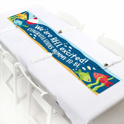 Let's Go Fishing - Fish Themed Baby Shower Decorations Party Banner