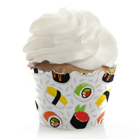 Let's Roll - Sushi - Japanese Party Decorations - Party Cupcake Wrappers - Set of 12