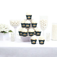 Cheers and Beers Happy Birthday - Decorations - Party Cupcake Wrappers - Set of 12