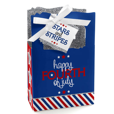 4th of July - Independence Day Party Favor Boxes - Set of 12