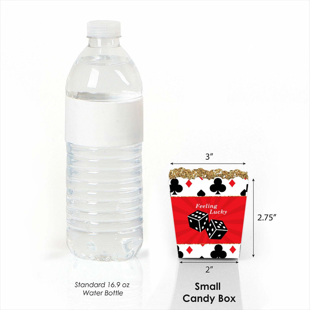Las Vegas - Party Mini Favor Boxes - Casino Party Treat Candy Boxes - Set of 12