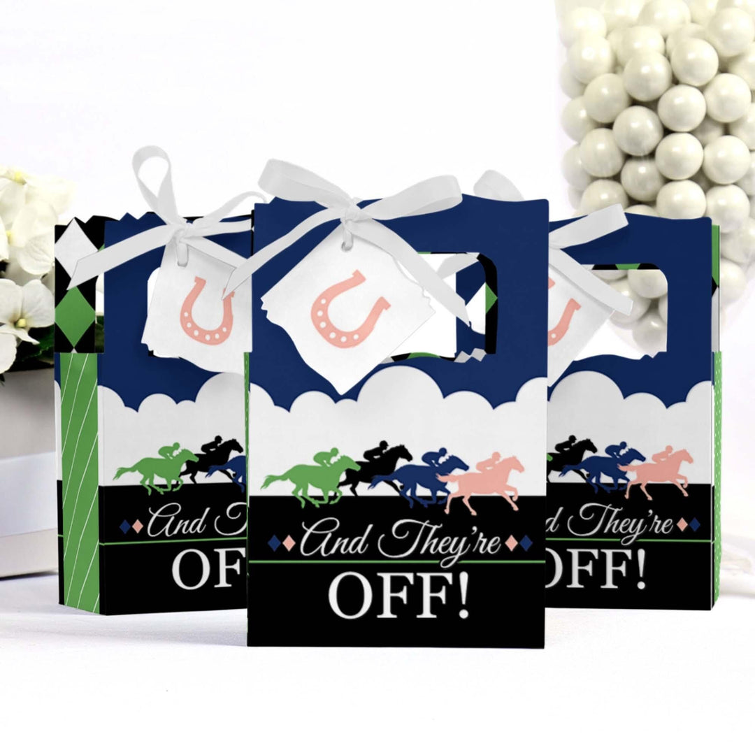 Kentucky Horse Derby - Horse Race Party Favor Boxes - Set of 12