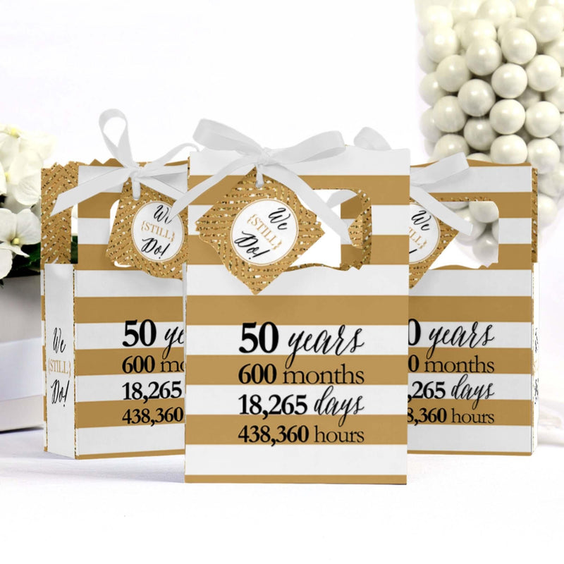 We Still Do - 50th Wedding Anniversary Party Favor Boxes - Set of 12