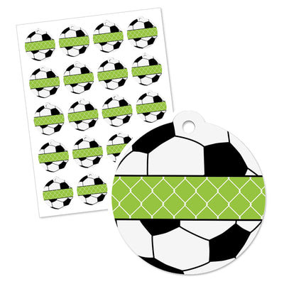 Goaaal - Soccer - Baby Shower or Birthday Party Favor Gift Tags (Set of 20)