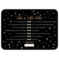 New Year's Eve - Gold - Selfie Scavenger Hunt - New Years Eve Game - Set of 12