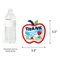Thank You Teachers - Apple and Pencil Decorations DIY Teacher Appreciation Essentials - Set of 20