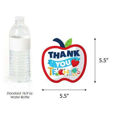 Thank You Teachers - Apple and Pencil Decorations DIY Teacher Appreciation Essentials - Set of 20