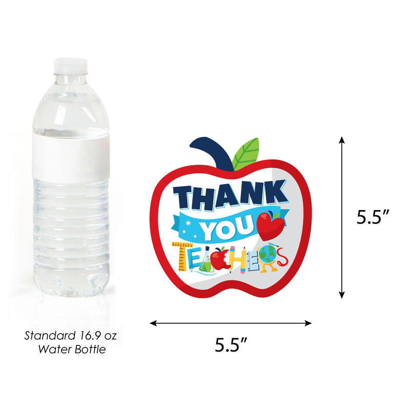 Thank You Teachers - Apple and Pencil Decorations DIY Teacher Appreciation Essentials - Set of 20