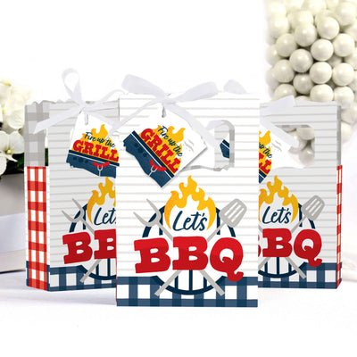 Fire Up the Grill - Summer BBQ Picnic Party Favor Boxes - Set of 12
