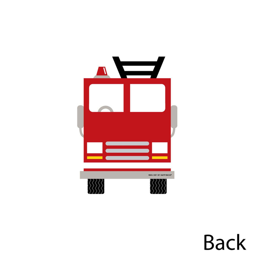 Fired Up Fire Truck - Decorations DIY Firefighter Firetruck Baby Shower or Birthday Party Essentials - Set of 20