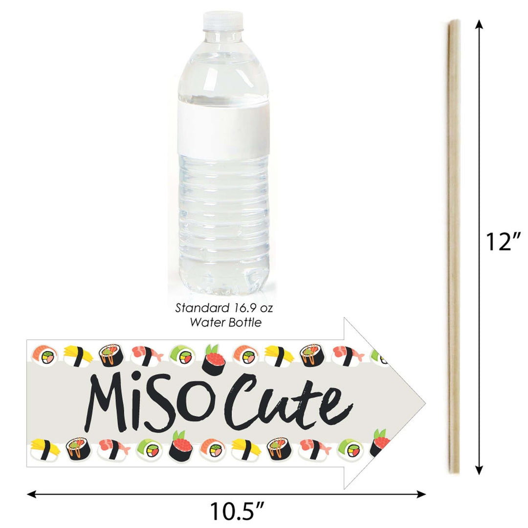 Funny Let's Roll - Sushi - 10 Piece Japanese Party Photo Booth Props Kit
