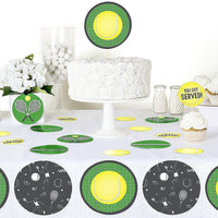 You Got Served - Tennis - Baby Shower or Birthday Party Giant Circle Confetti - Party Decorations - Large Confetti 27 Count