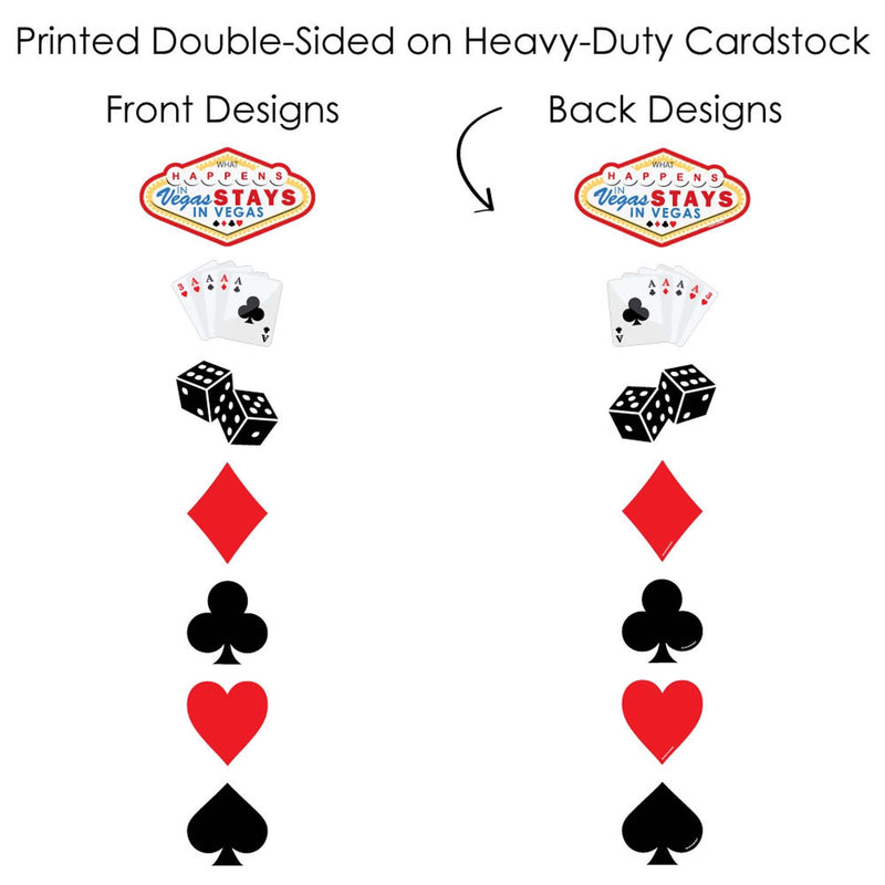 Las Vegas - Casino Party Centerpiece Sticks - Showstopper Table Toppers - 35 Pieces