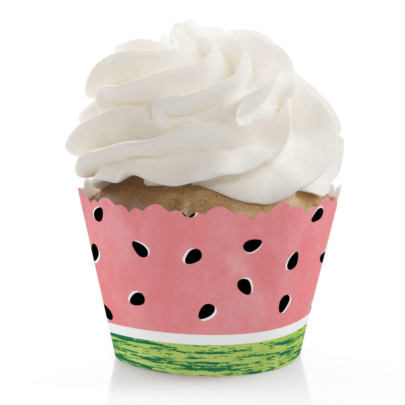 Sweet Watermelon - Fruit Party Decorations - Party Cupcake Wrappers - Set of 12