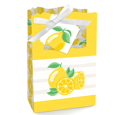 So Fresh - Lemon - Citrus Lemonade Party Favor Boxes - Set of 12