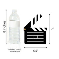 Red Carpet - Clapboard, Movie Tickets and Film Reel Decorations DIY Movie Night Party Essentials - Set of 20