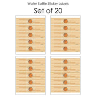 Nothin' But Net - Basketball - Baby Shower or Birthday Party Water Bottle Sticker Labels - Set of 20