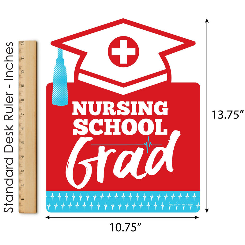 Nurse Graduation - Outdoor Lawn Sign - Medical Nursing Graduation Party Yard Sign - 1 Piece