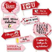 Funny Valentine's Day - Valentine's Day 10 Piece Photo Booth Props Kit