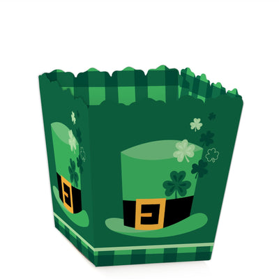 Shamrock St. Patrick's Day - Party Mini Favor Boxes - Saint Patty's Day Party Treat Candy Boxes - Set of 12