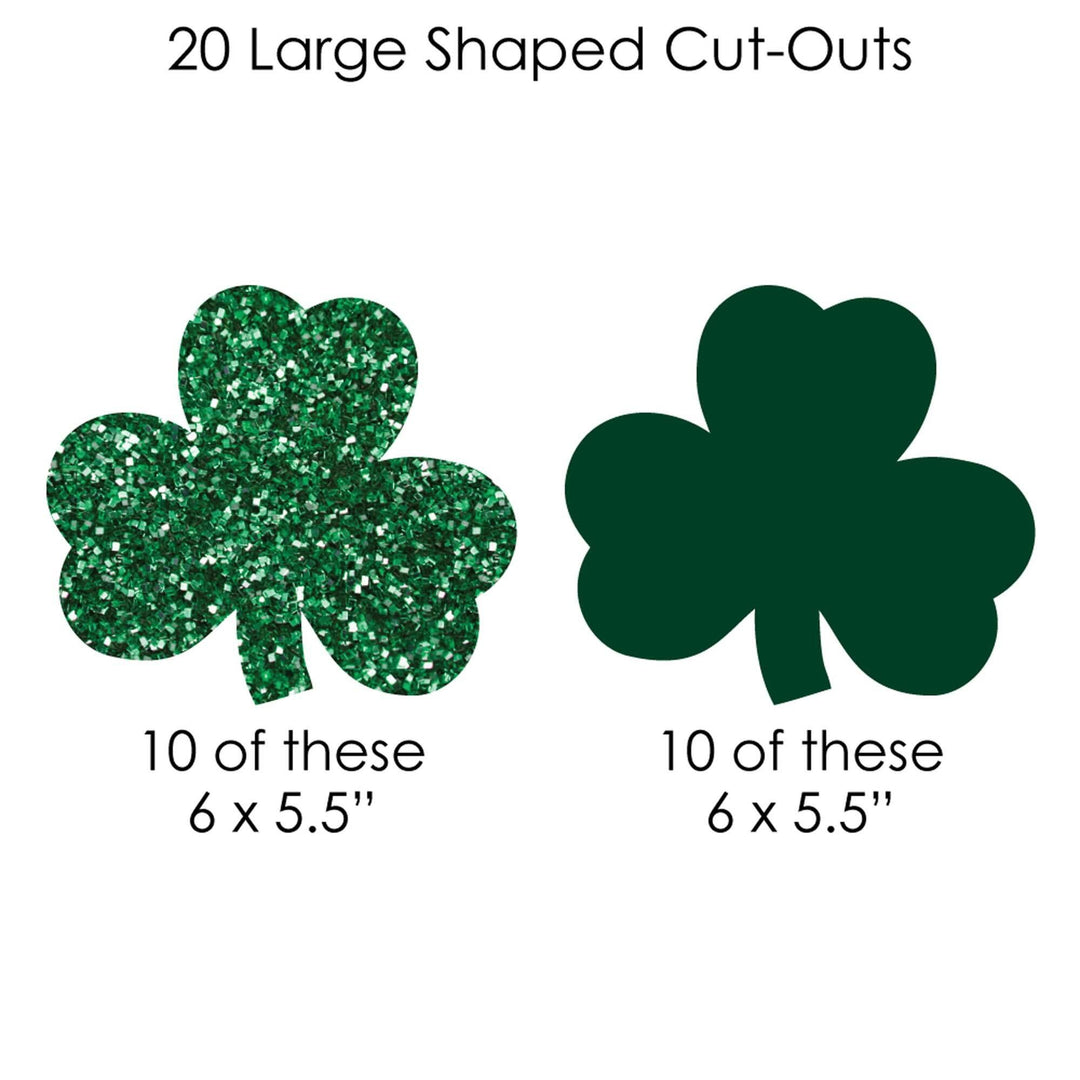 St. Patrick's Day - Saint Patty's Day Party DIY Decorations - Clothespin Garland Banner - 44 Pieces