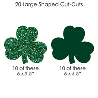 St. Patrick's Day - Saint Patty's Day Party DIY Decorations - Clothespin Garland Banner - 44 Pieces