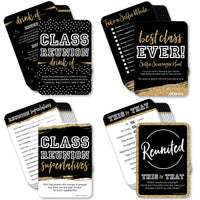 Reunited - 4 School Class Reunion Party Games - 10 Cards Each - Gamerific Bundle
