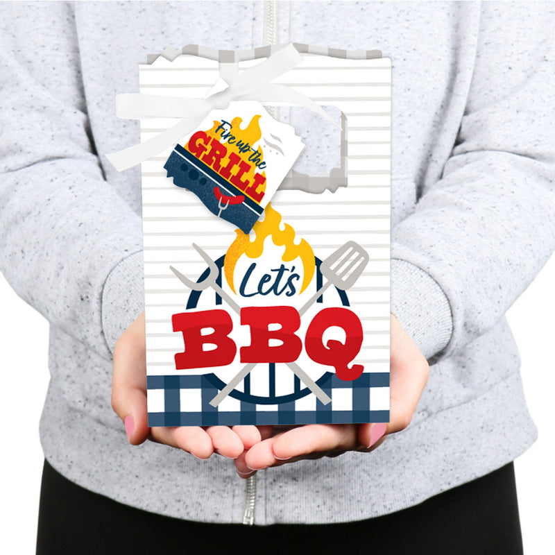 Fire Up the Grill - Summer BBQ Picnic Party Favor Boxes - Set of 12