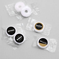 Happy Retirement - Round Candy Labels Retirement Party Favors - Fits Hershey Kisses - 108 ct