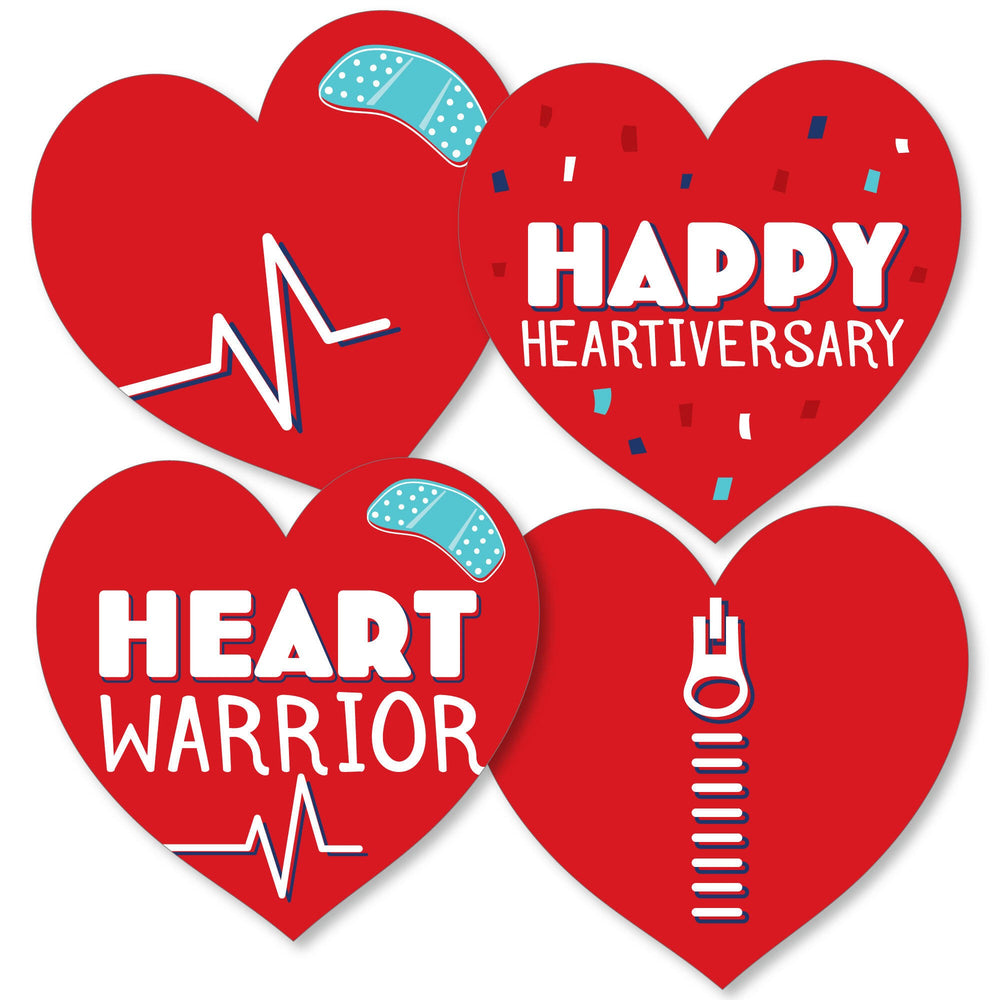 Happy Heartiversary - Hearts Decorations DIY CHD Awareness Essentials - Set of 20