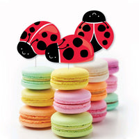 Happy Little Ladybug - DIY Shaped Baby Shower or Birthday Party Cut-Outs - 24 ct