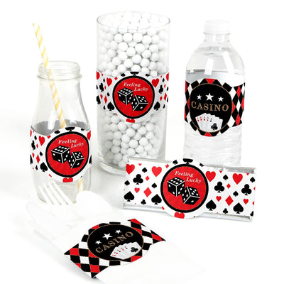Las Vegas - DIY Party Supplies - Casino Party DIY Party Favors & Decorations - Set of 15