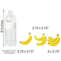 Let's Go Bananas - DIY Shaped Tropical Party Cut-Outs - 24 ct