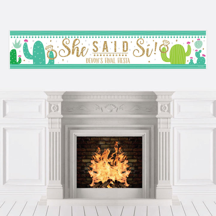 Final Fiesta - Personalized Last Fiesta Bachelorette Party Banner