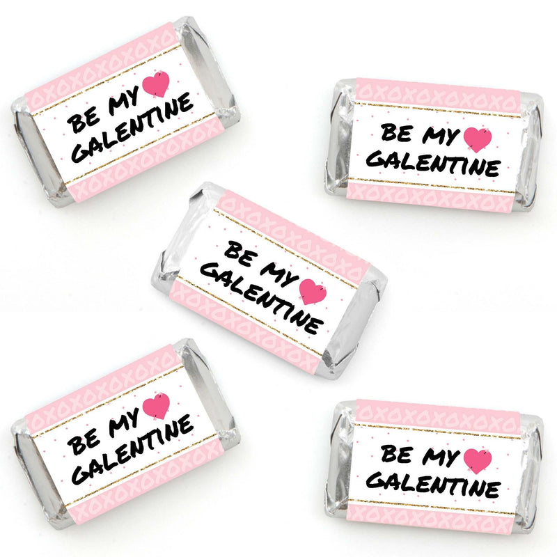 Be My Galentine - Mini Candy Bar Wrapper Stickers - Galentine&