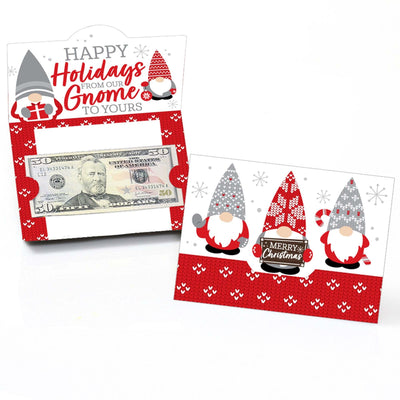 Christmas Gnomes - Holiday Party Money and Gift Card Holders - Set of 8