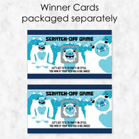 Yeti to Party - Abominable Snowman Party or Birthday Party Game Scratch Off Dare Cards - 22 Count