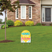 Honk, It's My Birthday - Outdoor Lawn Sign - Birthday Party Parade Yard Sign - 1 Piece